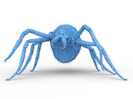 3D-Rendering einer Spinne