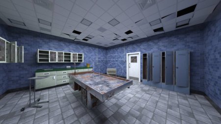 3D rendering of the dissection room