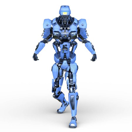 representación 3d de un robot