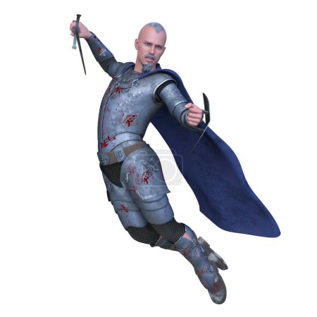 3D-Darstellung eines Ritters