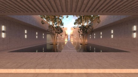 3D rendering of the entrance
