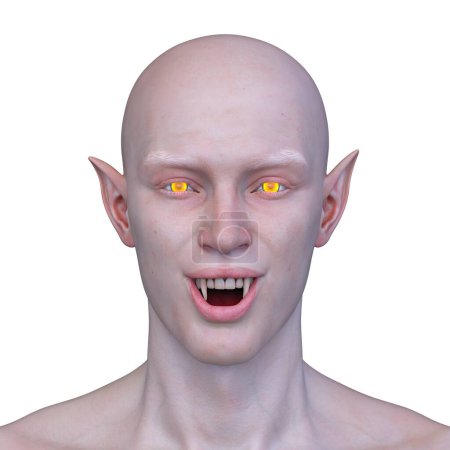 3D-Rendering eines fremden Gesichts