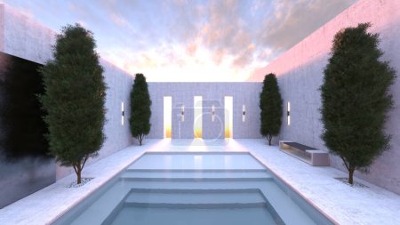 3D rendering of the entrance