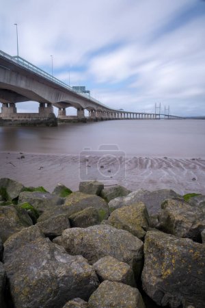 Téléchargez les photos : Pont séparant l'Angleterre du Pays de Galles - en image libre de droit