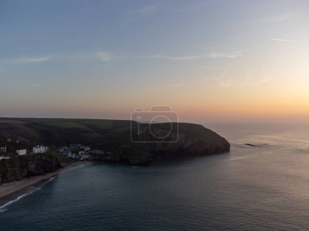 Portreath aus der Luft Cornwall England Großbritannien Drohnenantenne 