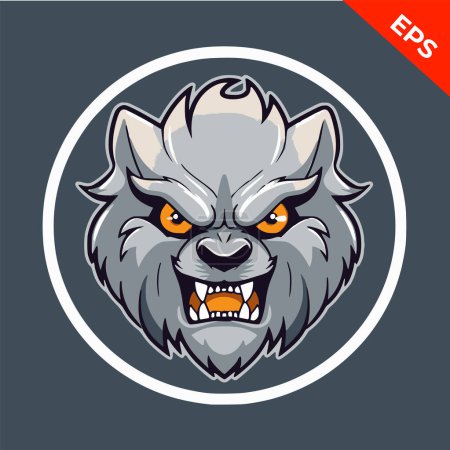 Photo for Snow leopard, vector icon, angry beast, nice snow cat. Vector illustration. T-shirt print - Royalty Free Image