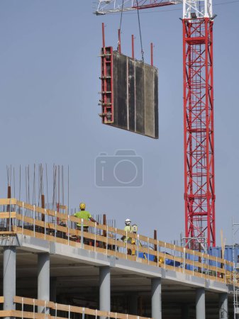 Photo for Construction site for the new Olympic village in the Prada district, Milan, Lombardy - Royalty Free Image