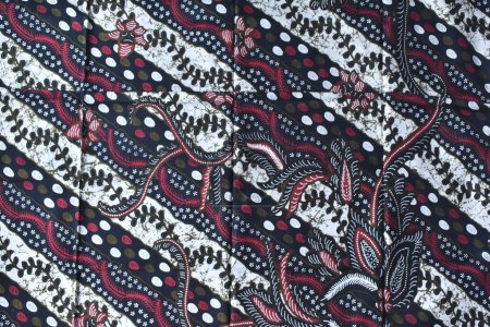 The colorful beauty of batik cloth motifs typical of Pekalongan, Indonesia. This batik cloth can be used for sarongs or clothes.