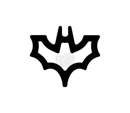 bat icon in flat style. vector illustration