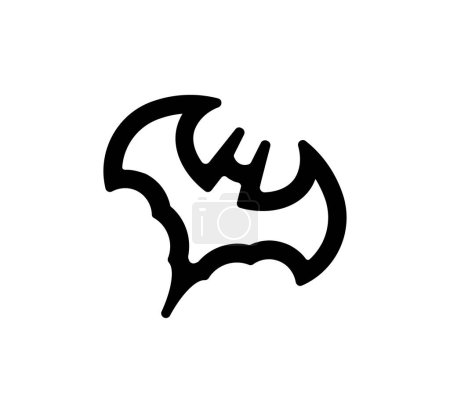bat vector icon illustration logo template design