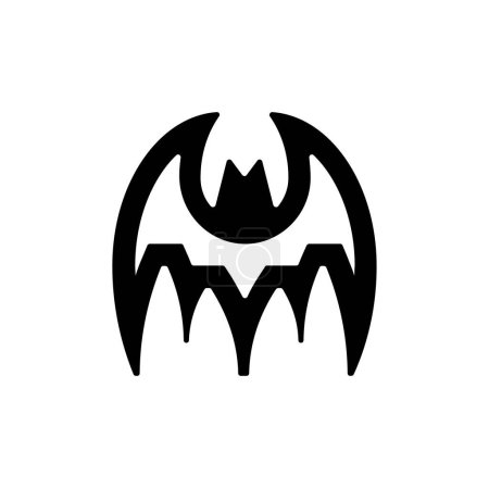 bat vector illustration on white background