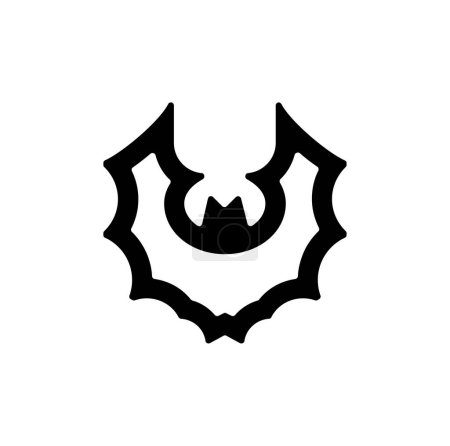 bat icon vector isolated on white background for your web and mobile app design, bat logo concept