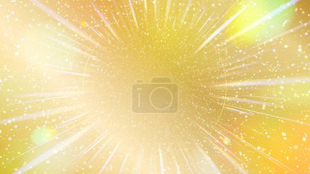 Illustration for Gold Hologram color light radiation background. Vector data that is easy to edit. - Royalty Free Image