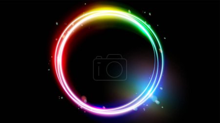 Illustration for Background with beautiful circular rays. Vector data that is easy to edit. - Royalty Free Image