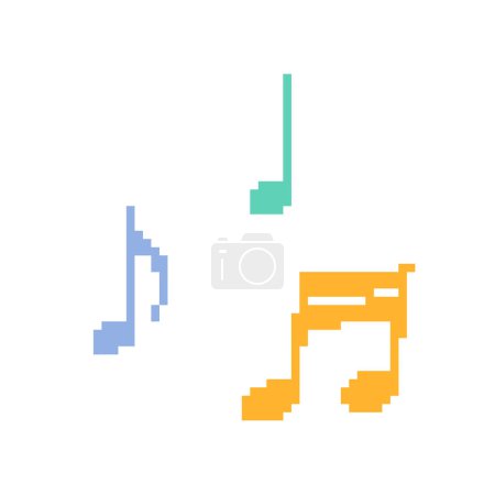 Illustration for Music mark.Vector illustration that is easy to edit. - Royalty Free Image