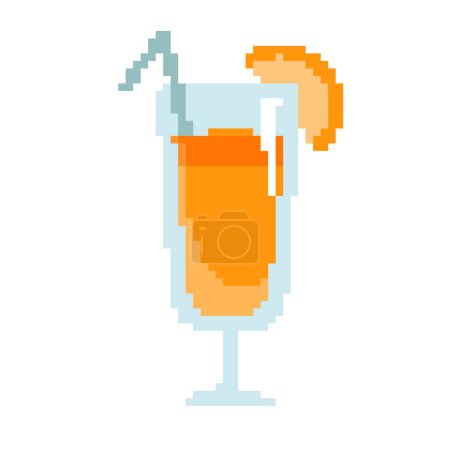 Ilustración de Naranja juice.Vector ilustración que es fácil de editar. - Imagen libre de derechos