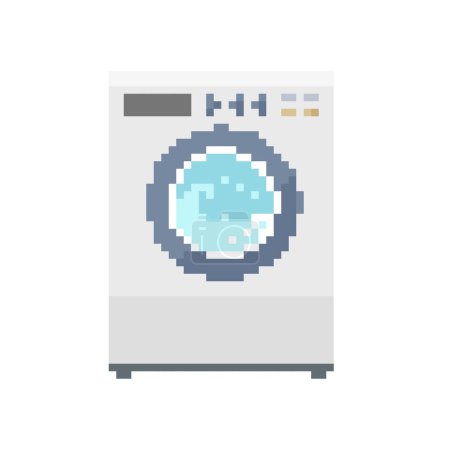 Téléchargez les illustrations : Machine à laver à tambour Illustration vectorielle facile à éditer. - en licence libre de droit
