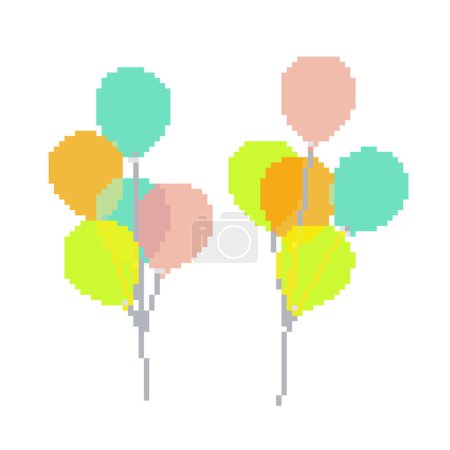 Illustration for Balloons. Vector illustration that is easy to edit. - Royalty Free Image