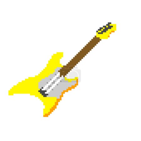 Illustration for Electric Guitar. Vector illustration that is easy to edit. - Royalty Free Image