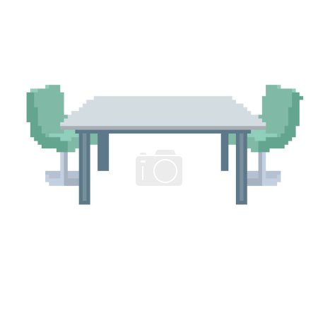 Illustration for Meeting table.Vector illustration that is easy to edit. - Royalty Free Image