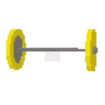 Illustration for Barbell.Vector illustration that is easy to edit. - Royalty Free Image