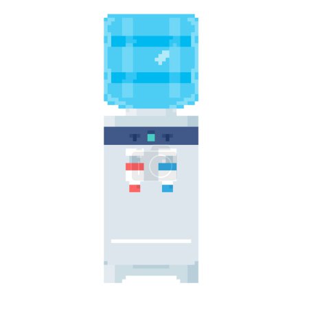 Téléchargez les illustrations : Distributeur d'eau Desktop.Vector illustration qui est facile à éditer. - en licence libre de droit