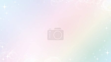 Illustration for A beautiful background with a gentle and soft atmosphere in rainbow colors - Royalty Free Image