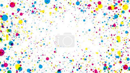 Illustration for Color ink diffusion pattern background. - Royalty Free Image