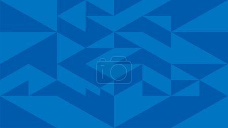 Illustration for Blue triangle pattern background. Vector data that is easy to edit. - Royalty Free Image