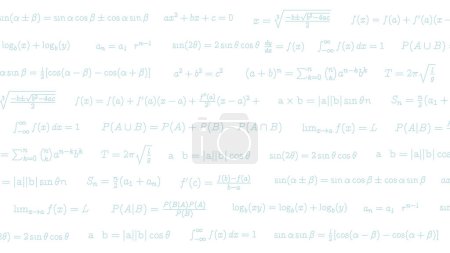 Illustration for Math equation background. Vector art that is easy to edit. - Royalty Free Image
