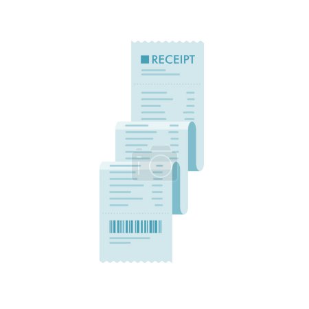 receipt. Vector illustration that is easy to edit.
