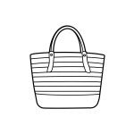 casual tote bag.Vector illustration that is easy to edit.