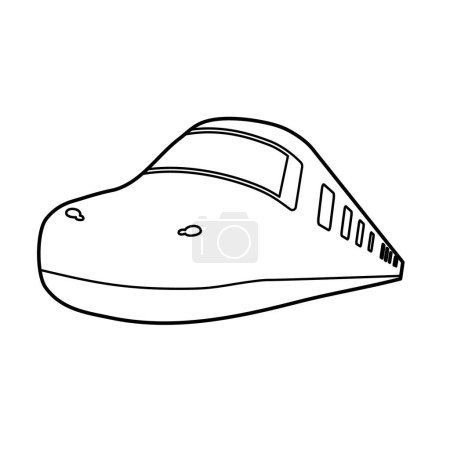 Illustration for Deformed high-speed rail.Vector illustration that is easy to edit. - Royalty Free Image