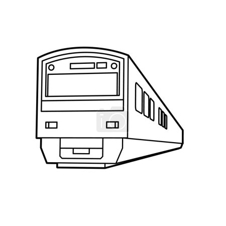 Illustration for Deformed train.Vector illustration that is easy to edit. - Royalty Free Image