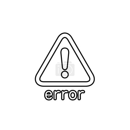 Error. Vector illustration that is easy to edit.