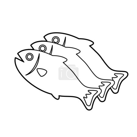 Illustration for Fish.Vector illustration that is easy to edit. - Royalty Free Image