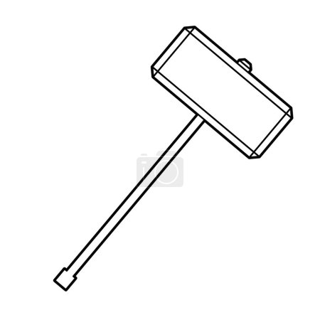 Hammer.Vector illustration that is easy to edit.