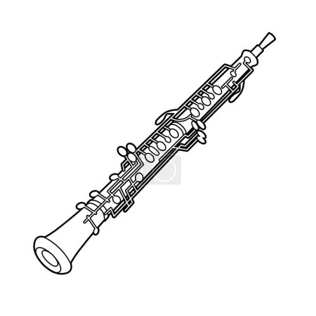 Illustration for Oboe. Vector illustration that is easy to edit. - Royalty Free Image