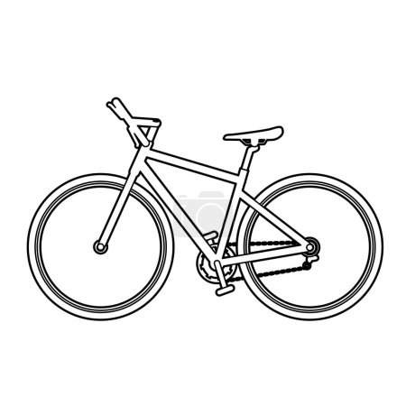 Sideways cross bike.Vector illustration that is easy to edit.