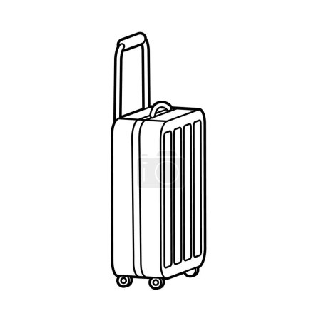 trolley bag.Vector illustration that is easy to edit.