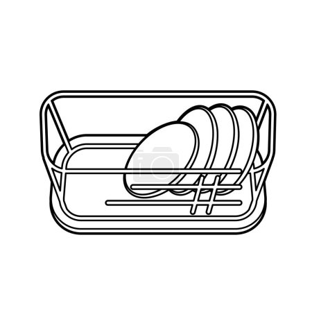Illustration for Washed dishes.Vector illustration that is easy to edit. - Royalty Free Image