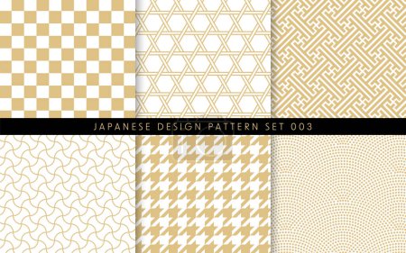 Téléchargez les illustrations : Japanese pattern set. The pattern is registered in swatches. - en licence libre de droit