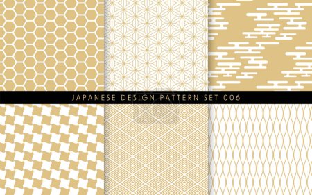 Japanese pattern set. The pattern is registered in swatches.