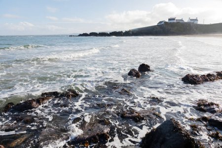 Vistas de la costa de Irlanda del Norte: Océano Atlántico Stock de fotos