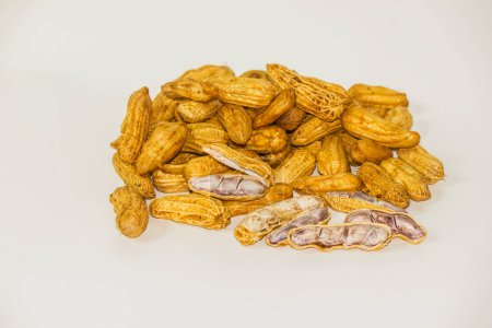 Photo for Boiled peanuts are perfect for a delicious snack. healthy nutrition - Royalty Free Image