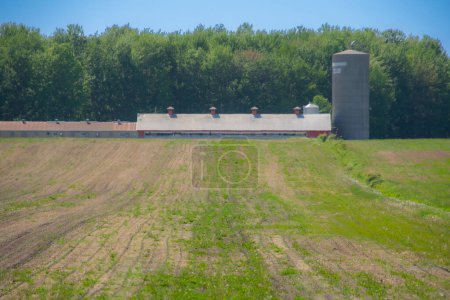 Foto de Paisaje rural con granja en Quebec, Canadá - Imagen libre de derechos