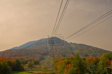Photo for Ski lift of Jay Peak tourist site in the United States - Royalty Free Image