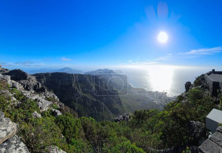 Foto de Vista de la famosa Montaña de la Mesa, Ciudad del Cabo, Sudáfrica - Imagen libre de derechos