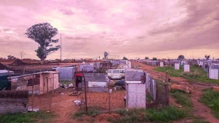 Foto de Vista de Soweto, un famoso municipio cerca de la ciudad de Johannesburgo, Sudáfrica - Imagen libre de derechos