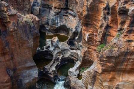 Blyde Canyon Südafrika, in der Gegend, die das Schlagloch genannt wird